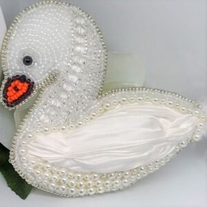 Handmade Swan Brooch