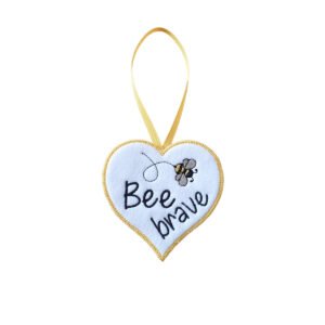Bee Brave Heart Hanging Decoration