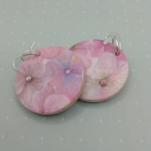 Floral Decoupage Earrings