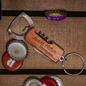 Beer opener | Custom bottle opener | Personalised Opener | Engraved Corkscrew | Keyring bottle opener | Keychain knife | Personalised Christmas Present